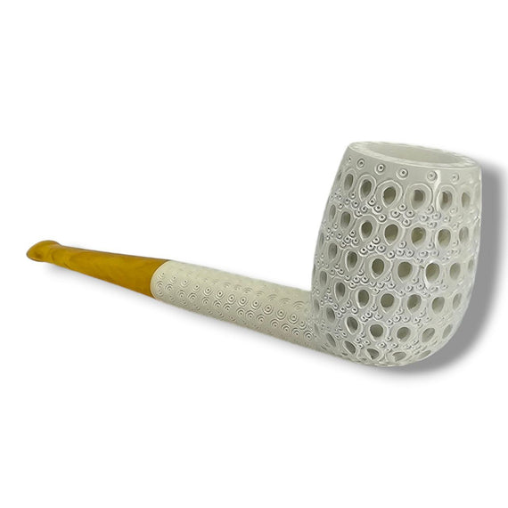 Pipa LUBINSKI Meerschaum in schiuma di mare Jumbo Air Conditioned Chimney