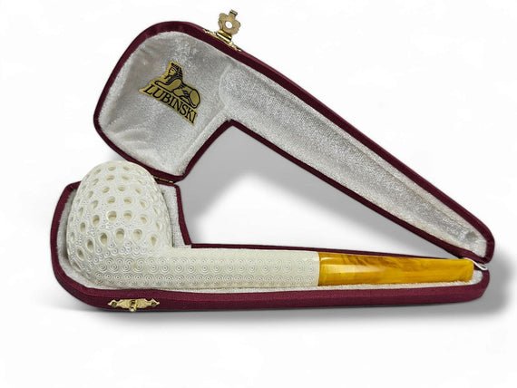 Pipa LUBINSKI Meerschaum in schiuma di mare Jumbo Air Conditioned Chimney