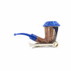 Pipa Paronelli Calabash Design blu Semi Rusticata