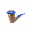 Pipa Paronelli Calabash Design blu Semi Rusticata