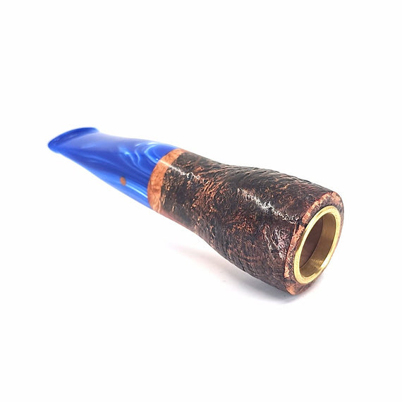 Pipa Paronelli Spinnline Reverse Calabash Sabbiata bocchino Blu