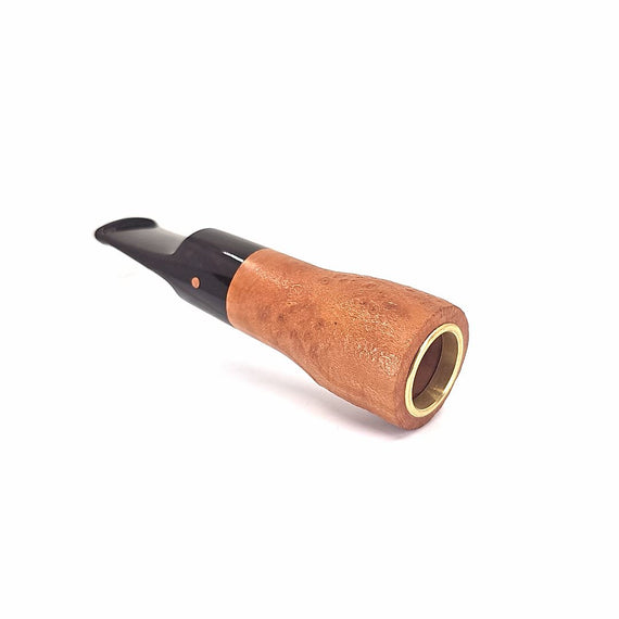 Pipa Paronelli Spinnline Reverse Calabash sabbiata Bocchino a sella Marrone