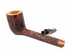 Pascucci Pipe Canadian Hexagonal Long Shaft Sandblasted Brown