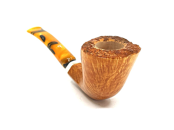 Pipa Pascucci Liscia Naturale (PIII) P3 Bent Dublin Ghiera in argento