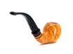 Pipa Pascucci Liscia (PIII) P3 Bent Apple con innesto in Metacrilato marrone