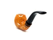 Pipa Pascucci Liscia (PIII) P3 Bent Apple con innesto in Metacrilato marrone