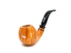 Pipa Pascucci Liscia (PIII) P3 Bent Apple con innesto in Metacrilato marrone