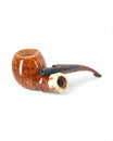 Pipa Pascucci Liscia (PII) P2 Bent Apple con Con Bocchino Marrone