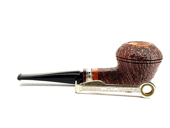 Pipa Pascucci Rhodesian Sabbiata Con ghiera in argento lavorata