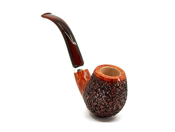 Pipa Pascucci Rusticata Bent Apple ghiera in argento