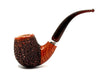 Pipa Pascucci Rusticata Bent Apple ghiera in argento