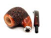 Pipa Pascucci Rusticata Bent Apple ghiera in argento