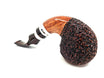 Pascucci Rusticated Bent Apple Pipe with Double Silver Ring