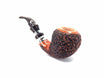 Pascucci Rusticated Bent Apple Pipe with Double Silver Ring