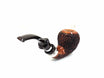 Pascucci Rusticated Bent Apple Pipe with Double Silver Ring