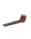 Pascucci Canadian Pipe Long Barrel Rusticated Brown