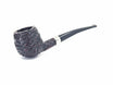 Peterson Pipe Junior Rusticated Nickel Mounted Canted Apple Fishtail
