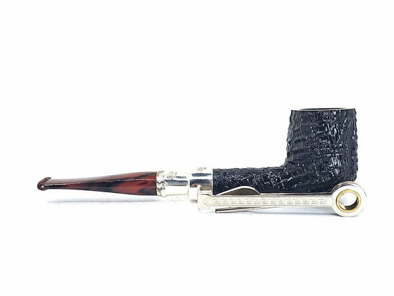 Pipa Peterson Pipe Newgrange Spigot 106 Fishtail Billiard Sabbiata