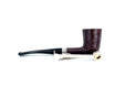 Peterson's of Dublin Christmas Pipe 2023 D 17 Sandblasted Fishtail Limited Edition Silver Ring