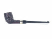 Peterson's of Dublin Specialty Belgique Rusticated Pipe Nickel Mounted