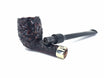 Peterson's of Dublin Specialty Belgique Rusticated Pipe Nickel Mounted