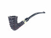 Peterson's of Dublin Specialty Rusticated Calabash Pipe Nickel Mounted Fishtail