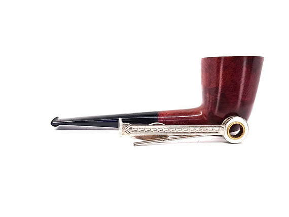 Estate Italian Pipe Castello Trade Mark KKK Shape 25 Dublin Red Carlo Scotti Used