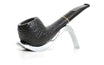 Savinelli Lollo Sabbiata Apple semi-bent pipe, black sandblasted finish