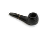 Savinelli Lollo Sabbiata Apple semi-bent pipe, black sandblasted finish