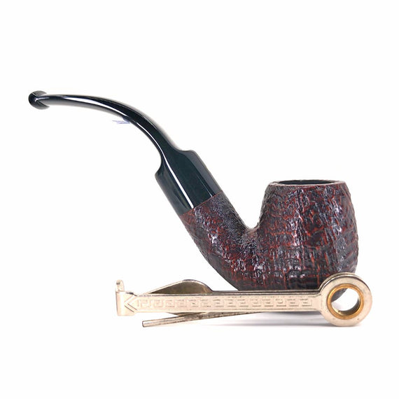 Savinelli Punto Oro Gold Sandblasted Pipe 613 Oom paul full bent 6mm or Reducer 77/300 2025