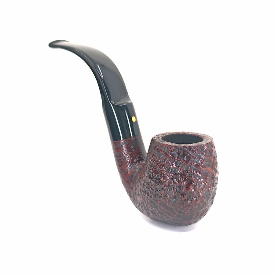 Pipa Savinelli Punto Oro Gold Sabbiata 614 Oom paul full bent 6mm o Riduttore 159/300 2025