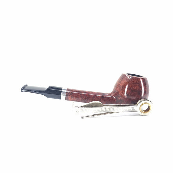 Pipa Stanwell of Denmark Revival 131 Apple Marrone Liscia Silver 925