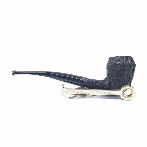 Pipa Talamona Elegant Thin Sabbiata Nera Bent Bulldog 643