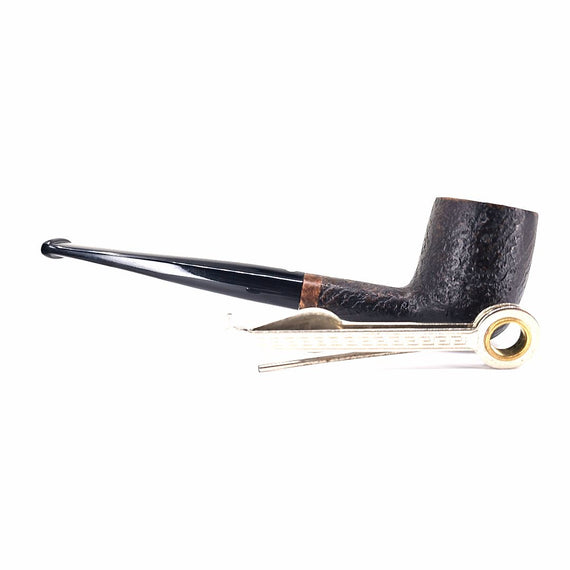 Talamona Elegant Thin Sandblasted Walnut Billiard Pipe 641