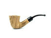 Talamona New Look Strips Bent Dublin 807 pipe in Zebranwood with briar bowl