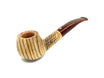 Talamona New Look Strips Prince 848 pipe in Zebrano with briar bowl