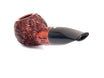 Talamona Reverse Calabash Author Rusticated Brown Pipe
