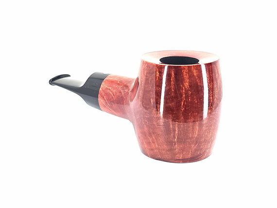 Pipa Talamona Reverse Calabash Barrel Stand Up Liscia Rossa