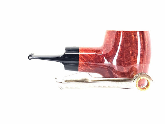 Pipa Talamona Reverse Calabash Barrel Stand Up Liscia Rossa