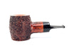 Talamona Reverse Calabash Barrel Stand Up Pipe Rusticated Brown