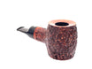 Talamona Reverse Calabash Barrel Stand Up Pipe Rusticated Brown