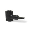 Pipa Talamona Reverse Calabash Cherrywood Stand Up Rusticata Nera