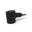 Pipa Talamona Reverse Calabash Cherrywood Stand Up Rusticata Nera