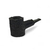 Pipa Talamona Reverse Calabash Cherrywood Stand Up Rusticata Nera