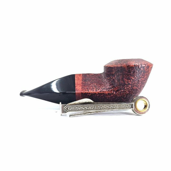 Pipa Talamona Reverse Calabash Rhodesian Chubby Sabbiata Marrone