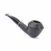 Talamona Sandblasted Pipe Black Italy Bent Rhodesian