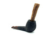 Talamona Toscano Pipe The Italy Cigar Pipe Sandblasted Combed Black Apple