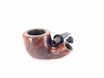 Estate Il Ceppo semi sandblasted bent pot pipe with new original mouthpiece