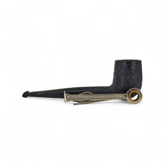 Used English Pipe Alfred Dunhill The White Spot Shell Briar Billiard 3103 Used, Burned-In