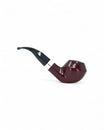 Pipa Floppy Bulldog Series Curva con Vera - Radica Liscia Bordeaux